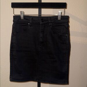 Neuw Black Pencil Denim Skirt
